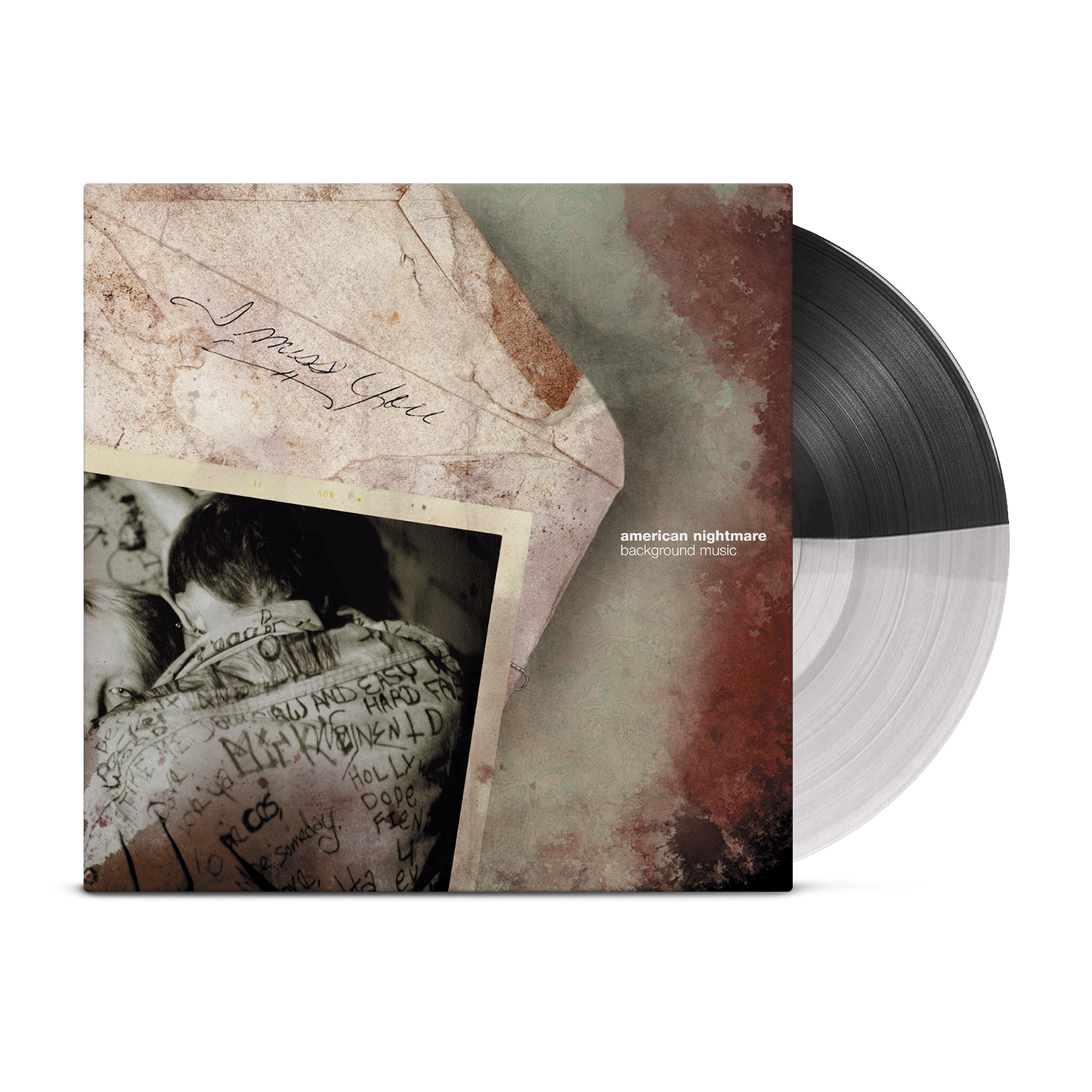 AMERICAN NIGHTMARE ‘BACKGROUND MUSIC’ LP (Limited Edition – Only 250 Made, Half Clear / Half Black Vinyl)