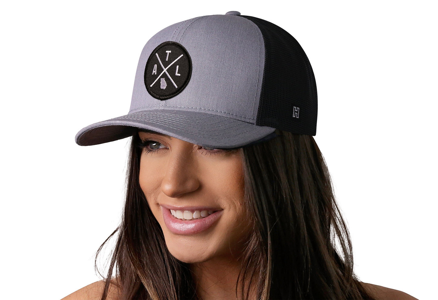 Atlanta Trucker Hat | Gray-Black ATL X Snapback