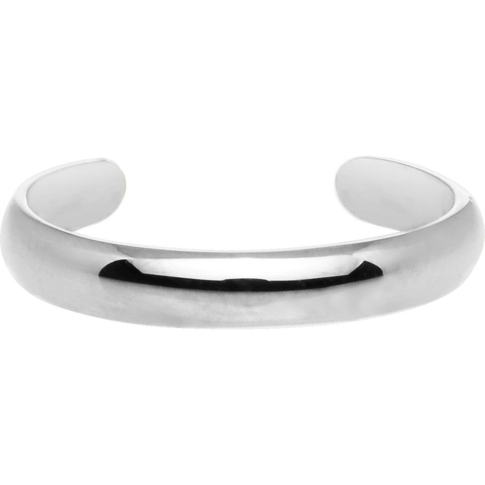 Solid 14k White Gold Band Toe Ring