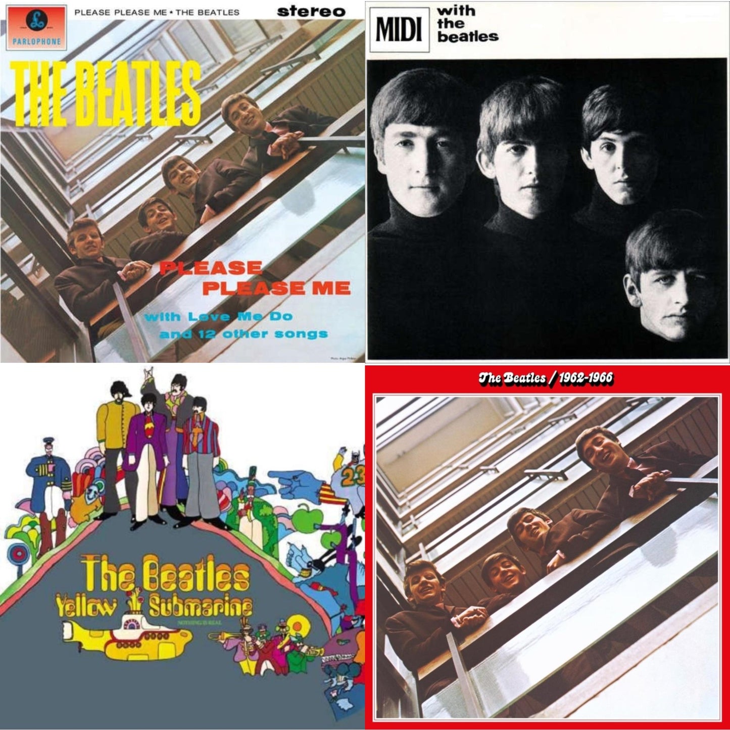 Please Please Me & With The Beatles & Yellow Submarine & Beatles 1962-1966 (2023 Edition) (Half-Speed) (3LP)