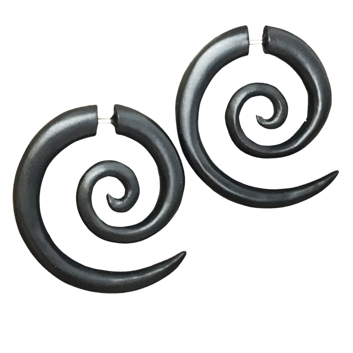 Wooden hoop earrings