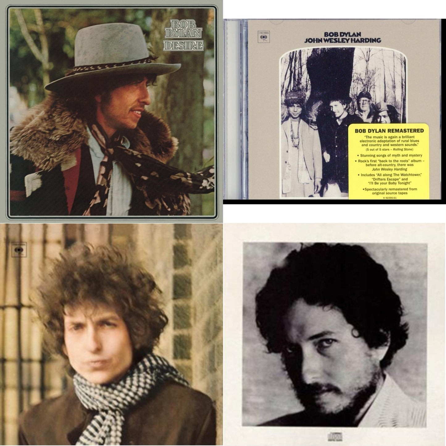 Desire & John Wesley Harding & Blonde On Blonde & New Morning