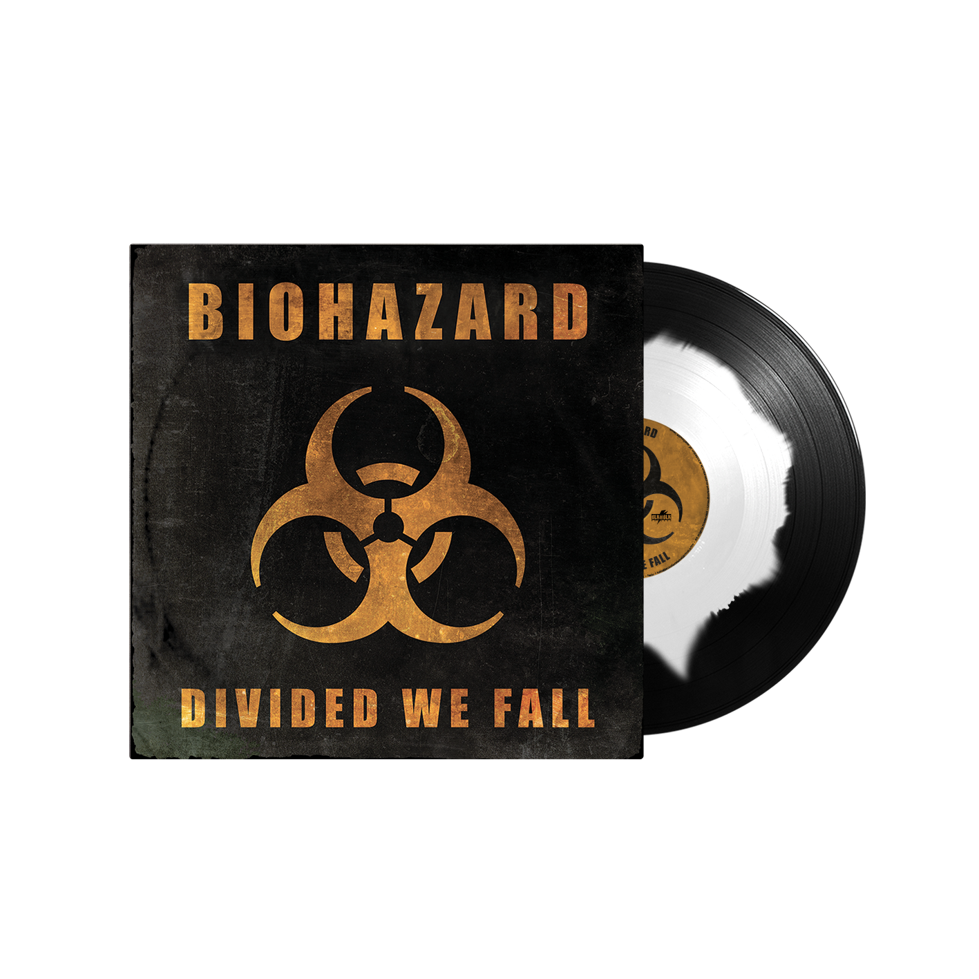 BIOHAZARD ‘DIVIDED WE FALL’ LP (Exclusive – Limited to 400, White/Black Corona Vinyl)