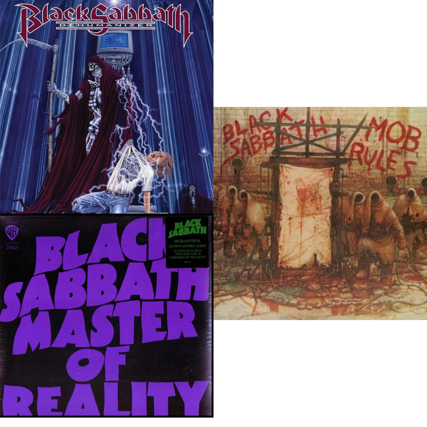 Black Sabbath - Master Of Reality (180G) & Mob Rules (Deluxe/2LP) & Dehumanizer (Deluxe Edition/2LP) (Rocktober)
