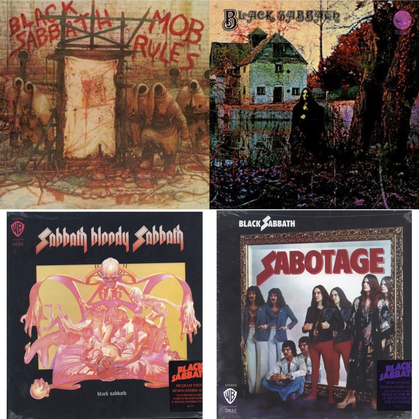 Sabotage (180G) & Sabbath Bloody Sabbath (180G) & Black Sabbath (LP/CD) (180G) & Mob Rules (Deluxe/2LP)