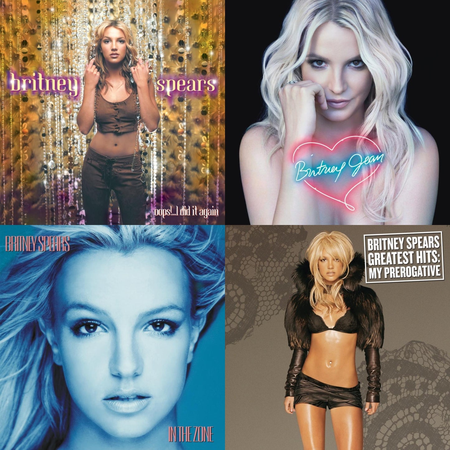 Oops!... I Did It Again & In The Zone & Britney Jean & Greatest Hits : My Prerogative (2LP)