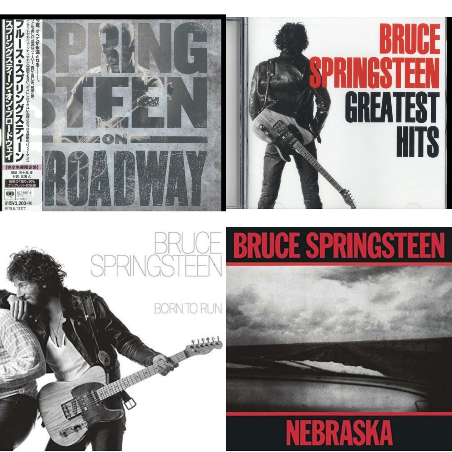 Greatest Hits & Springsteen On Broadway (Ltd/Booklet/Paper Jacket) & Born To Run & Nebraska