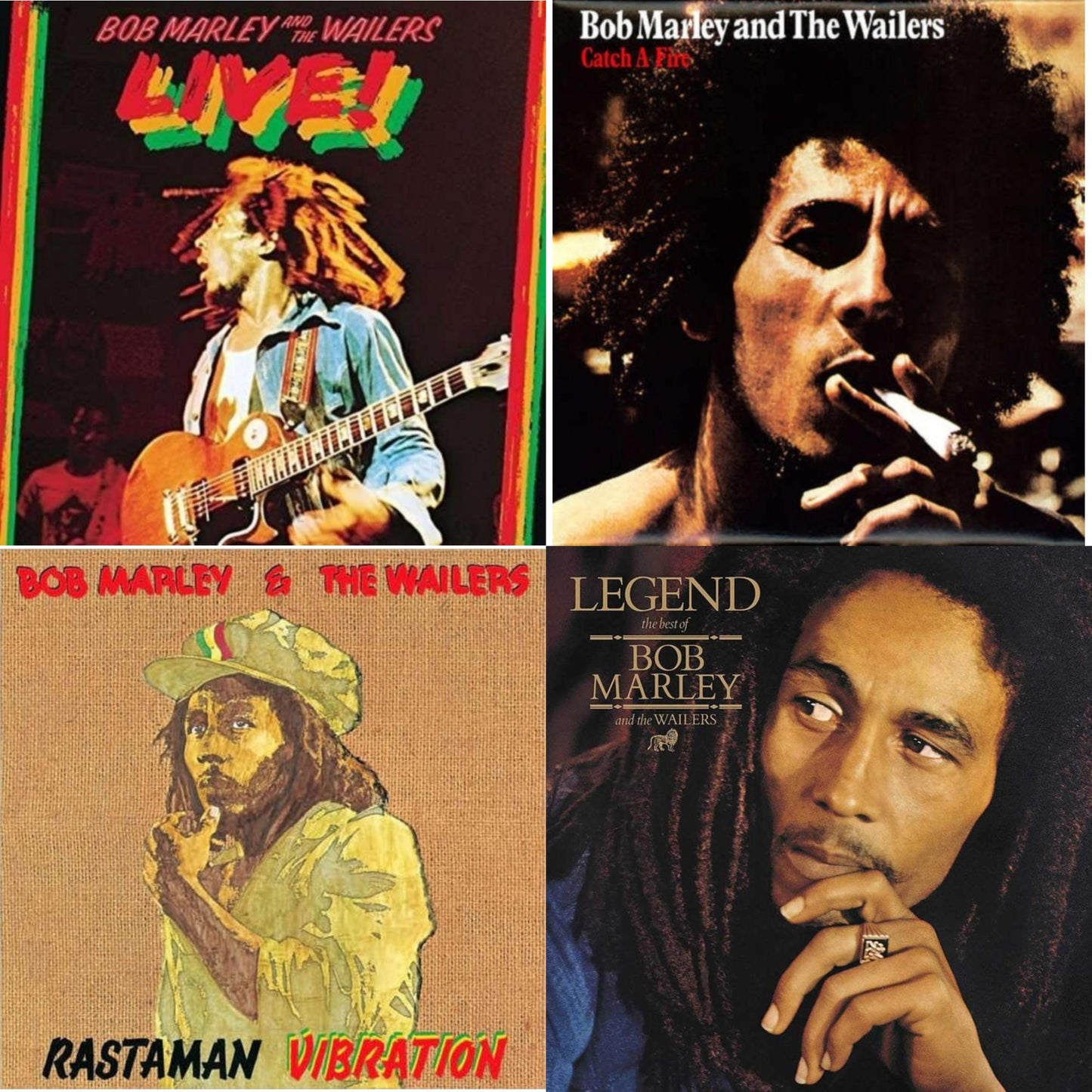 Catch A Fire & Legend - The Best Of Bob Marley & The Wailers (2LP) & Live (180G) & Rastaman Vibration