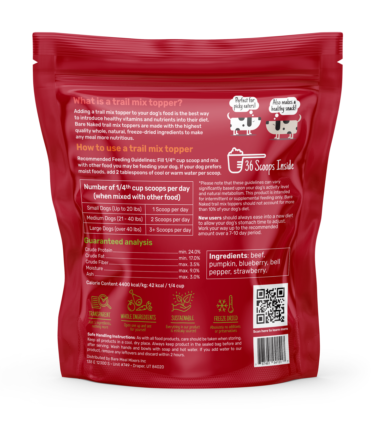 Bare Naked Beef Liver Mix: 12OZ Raw Protein Fuel Boost