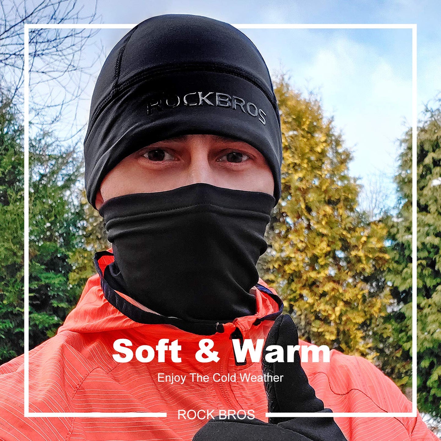 ROCKBROS Skull Cap Thermal Helmet Liner for Men Women Moisture Wicking Fits Under Helmets