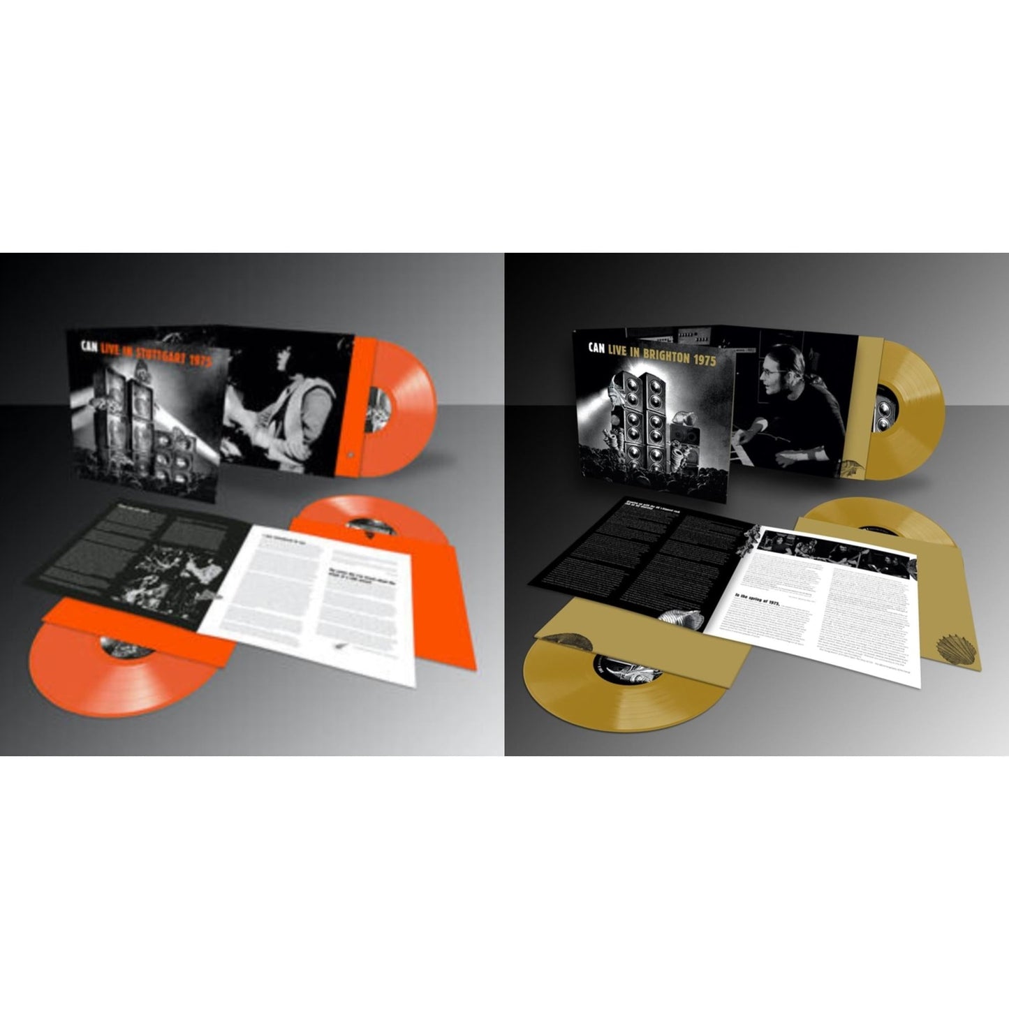 Live Stuttgart 1975 (Orange Vinyl/3LP) & Live In Brighton 1975 (Limited Edition/Inca Gold Vinyl/3LP)