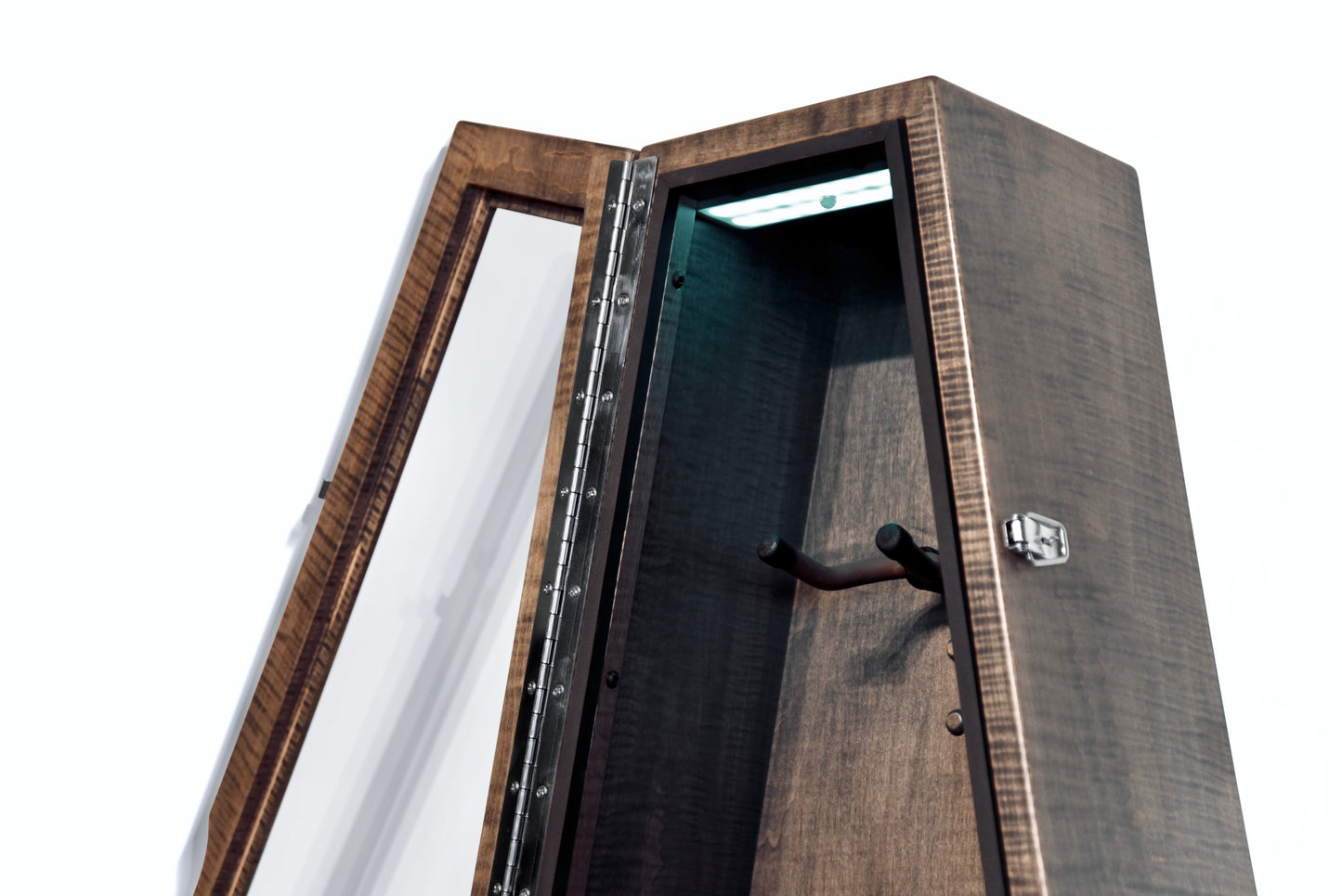 ClimaCase Triangle Humidor - Flamed Maple with Antique Slate Stain