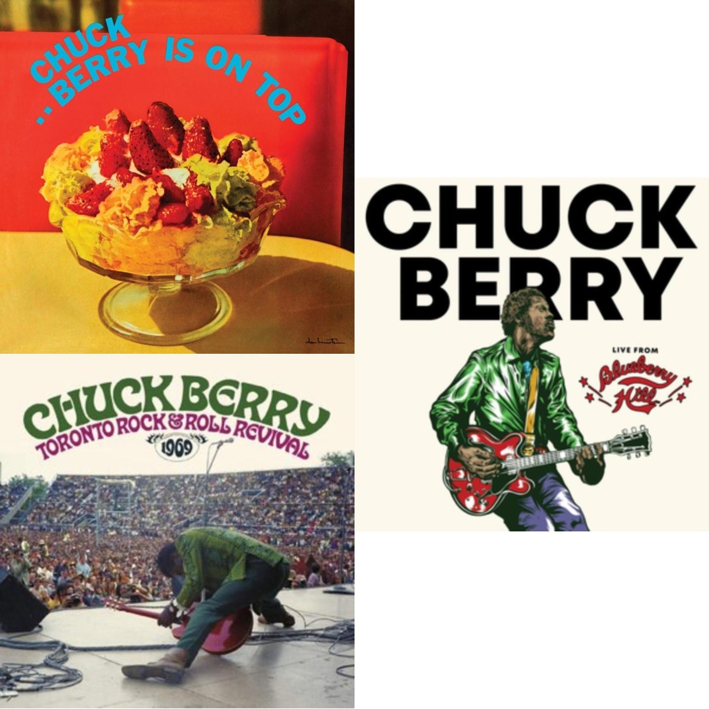 Toronto Rock 'N' Roll Revival 1969 (Swirl Vinyl/2LP) & Live From Blueberry Hill & Berry Is On Top (180G/Red LP Vinyl/Limited/Anniversary Edition)