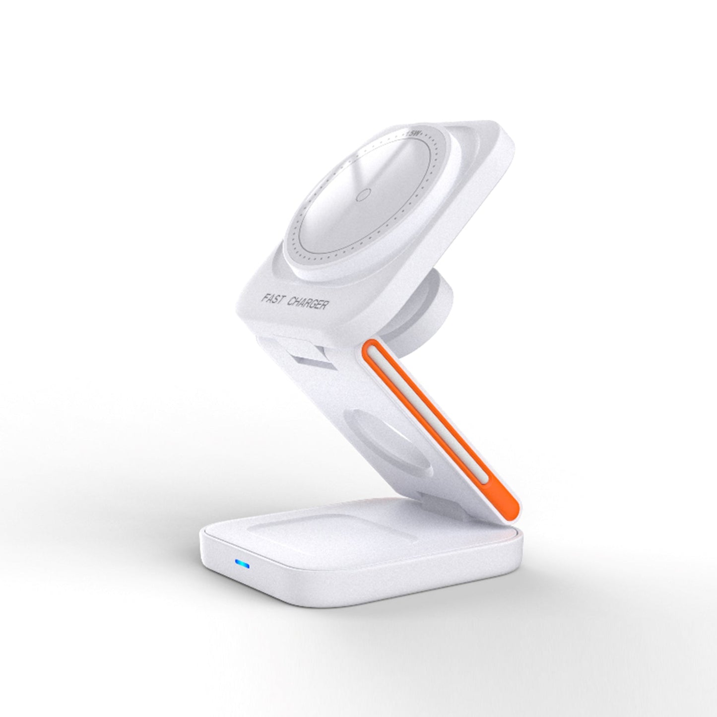 FlexiTrip Foldable Wireless Charger – Compact, Fast Charging, Portable Design for iPhone, Android, and Qi-Enabled Devices