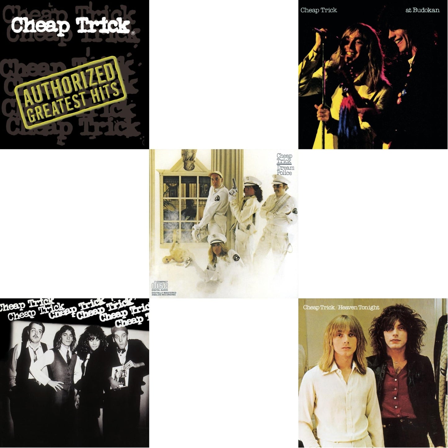 Heaven Tonight & Cheap Trick & Cheap Trick At Budokan & Dream Police & Authorized Greatest Hits