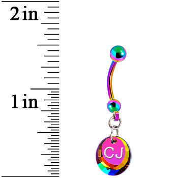 Limited Edition Custom Personalized Crystal Belly Ring