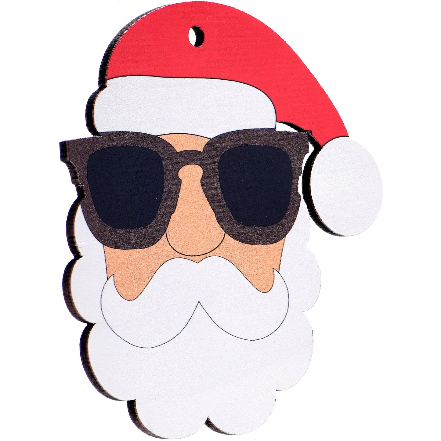 Wood Holiday Santa Claus Christmas Ornament