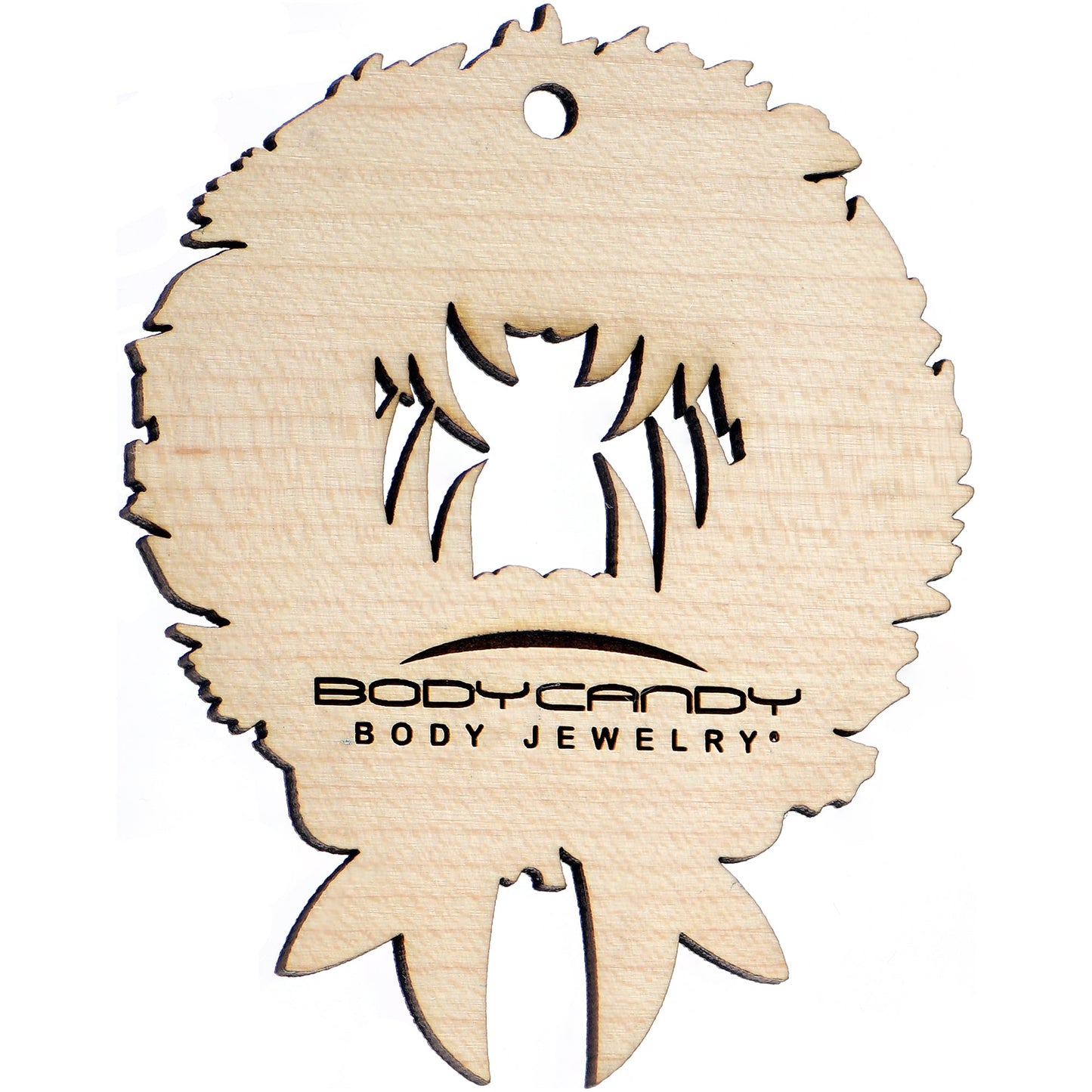 Wood Holiday Vampire Wreath Christmas Ornament