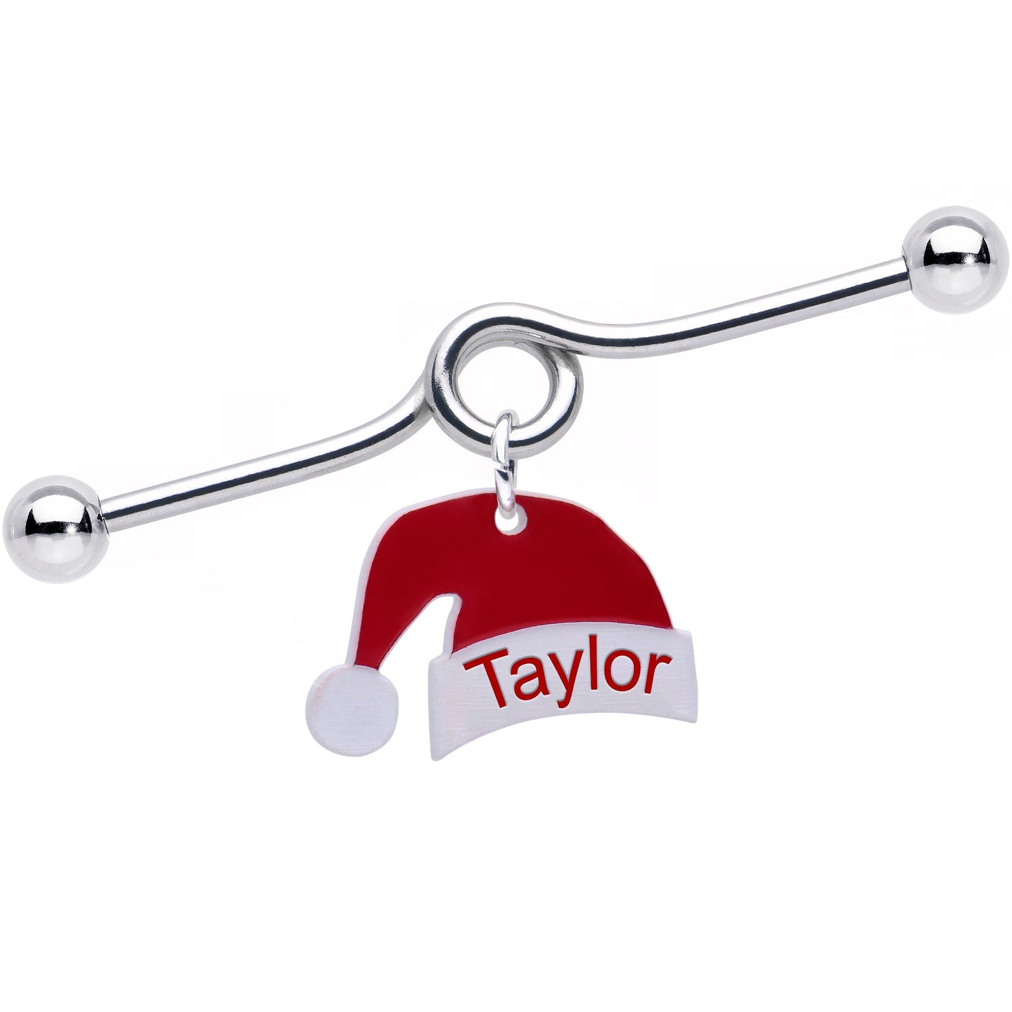 Custom Santa Hat Personalized Industrial Barbell