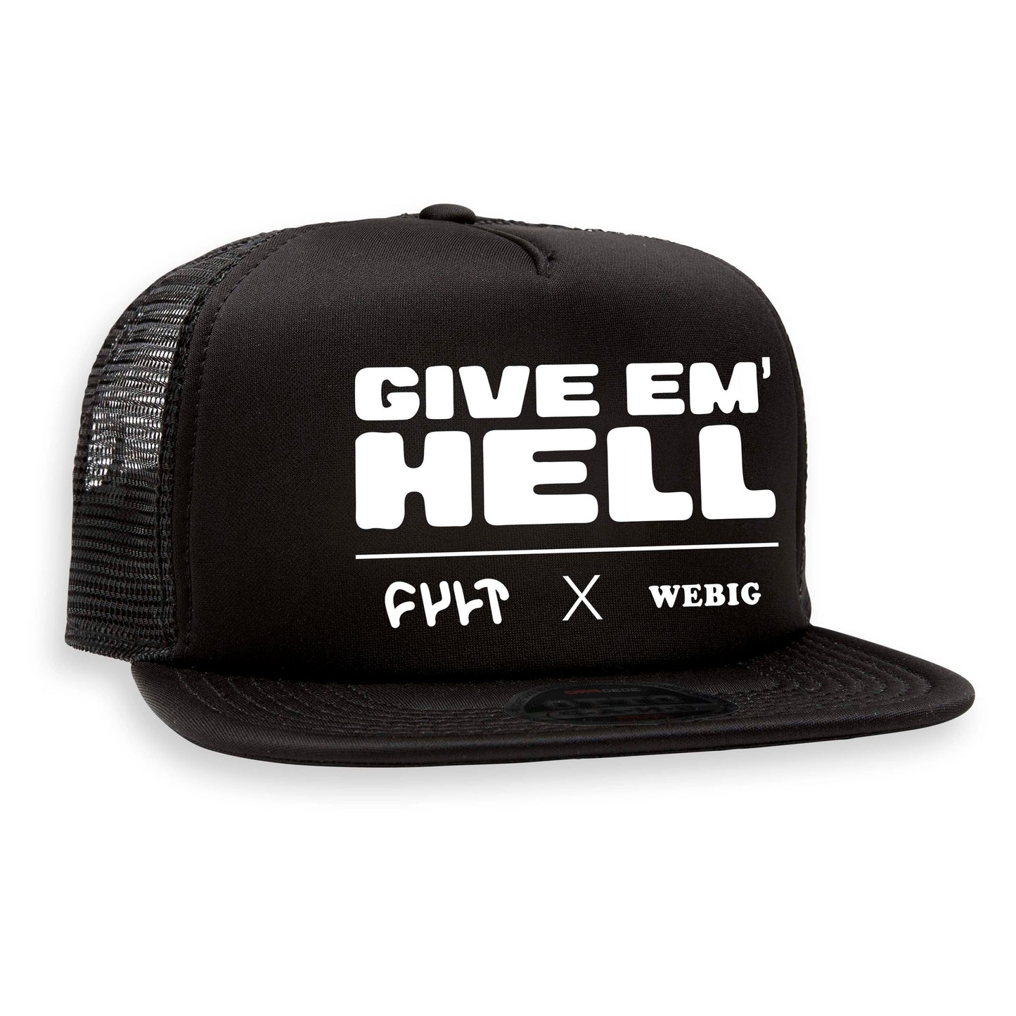 WEBIG X CULT GIVE EM' HELL TRUCKER HAT