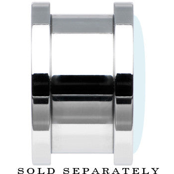 Custom No.1 Black Pink Steel Screw Fit Personalized Plug - buy 2 for a pair