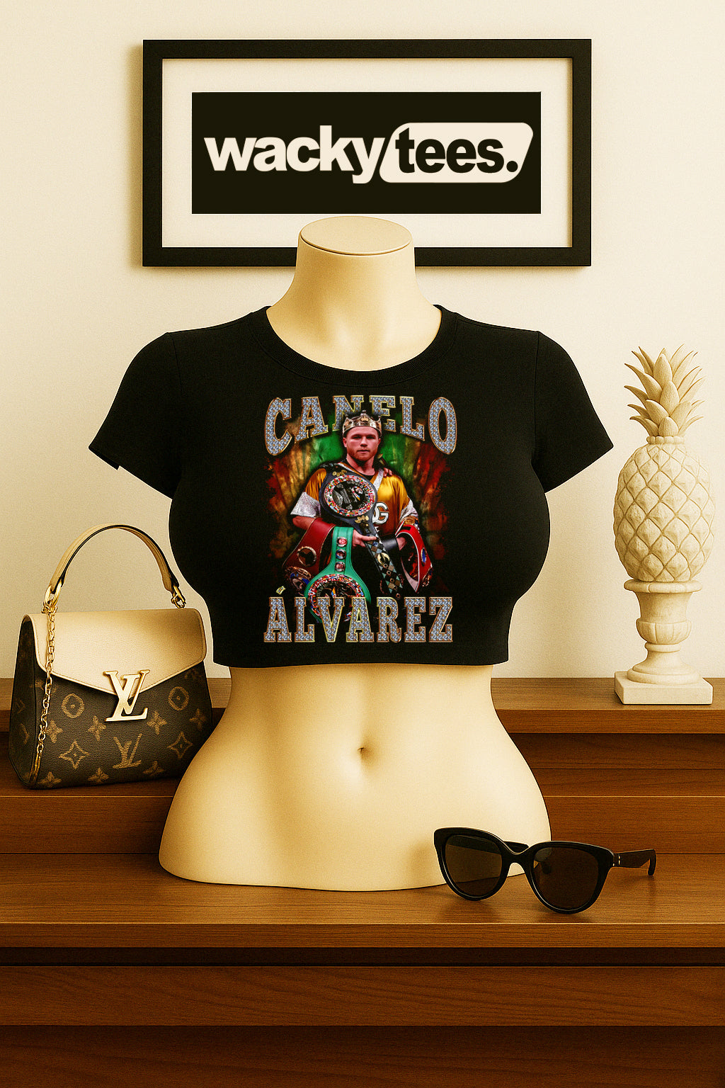 Canelo Alvarez El Rey Del Boxeo The King Boxing Distressed Graphic Tee Shirt
