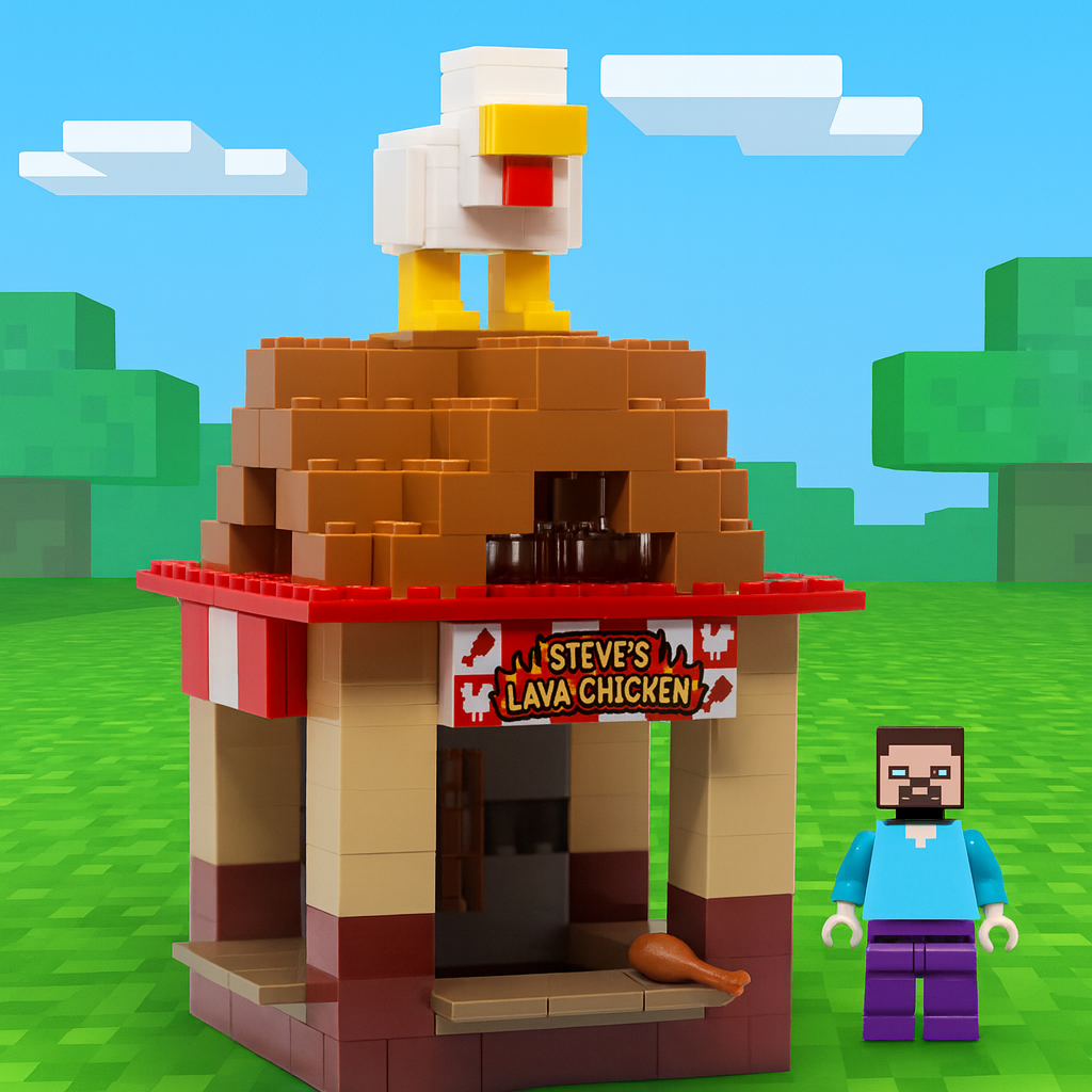 Steve's Lava Chicken Food Stand