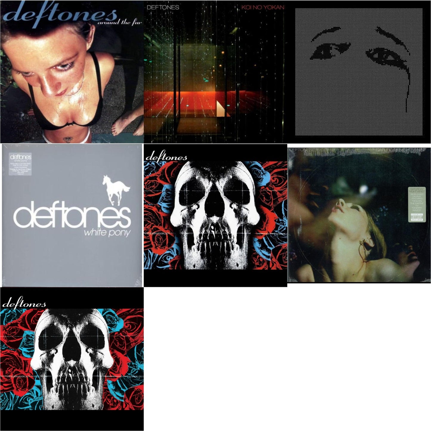 Deftones & Deftones (X) (20Th Anniversary/Ruby Red LP Vinyl) & Ohms & Koi No Yokan & Saturday Night Wrist & Around The Fur (180G) & White Pony