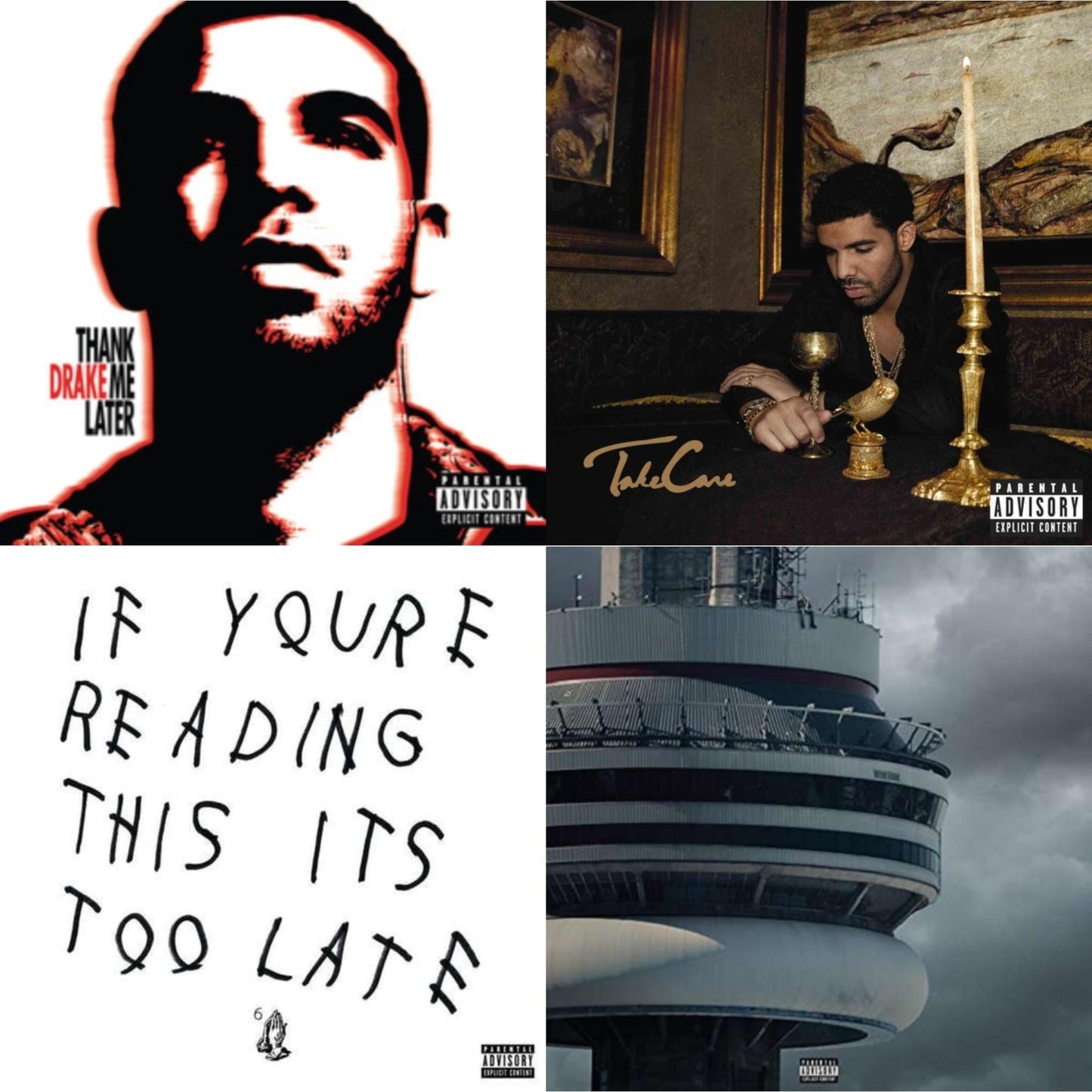 Thank Me Later & Take Care & If You're Reading This It's Too Late & Views (Exp)