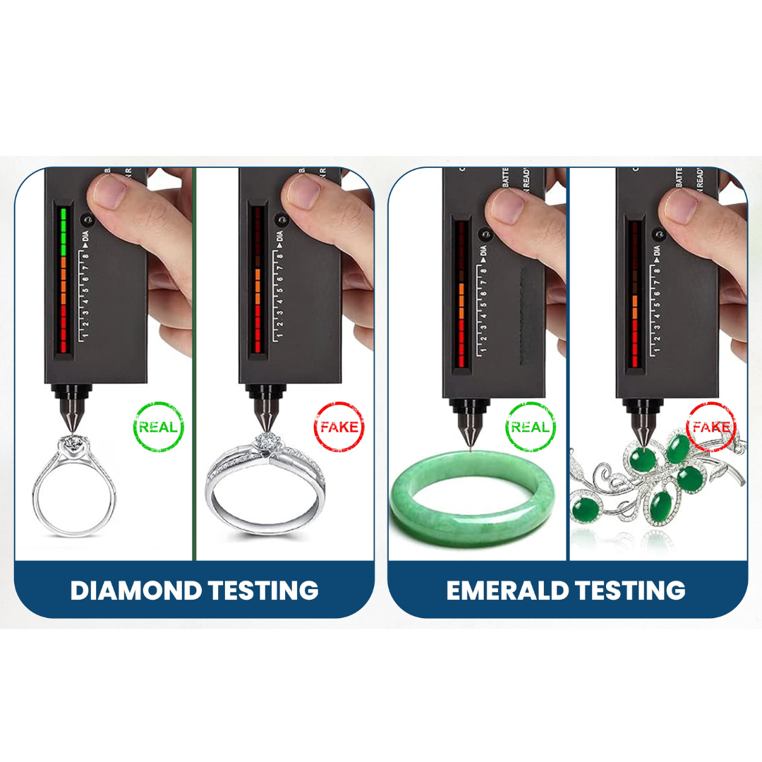 Jewelry Appraisal Kit | Gold, Silver & Platinum Testing Set with Scale, Diamond Tester, 30X LED Magnifier, Rare Earth Magnet & Jewelry Cleaner