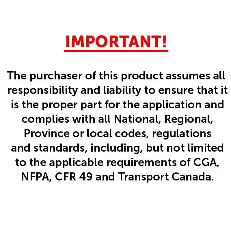 Flame King 239lb and 420lb Refrigerant Tank Liquid Valve