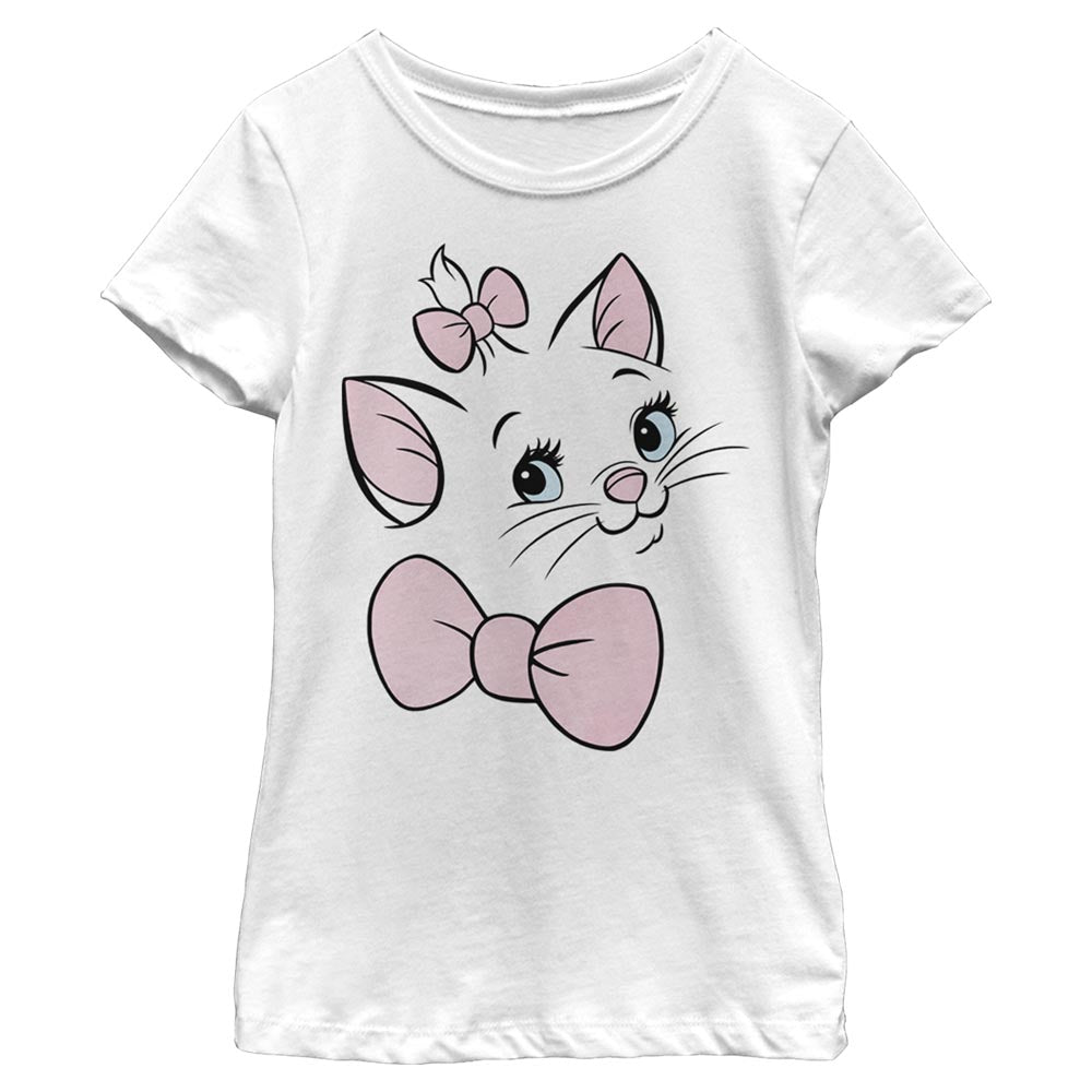 Disney Marie Big Face Girls Kids T Shirt