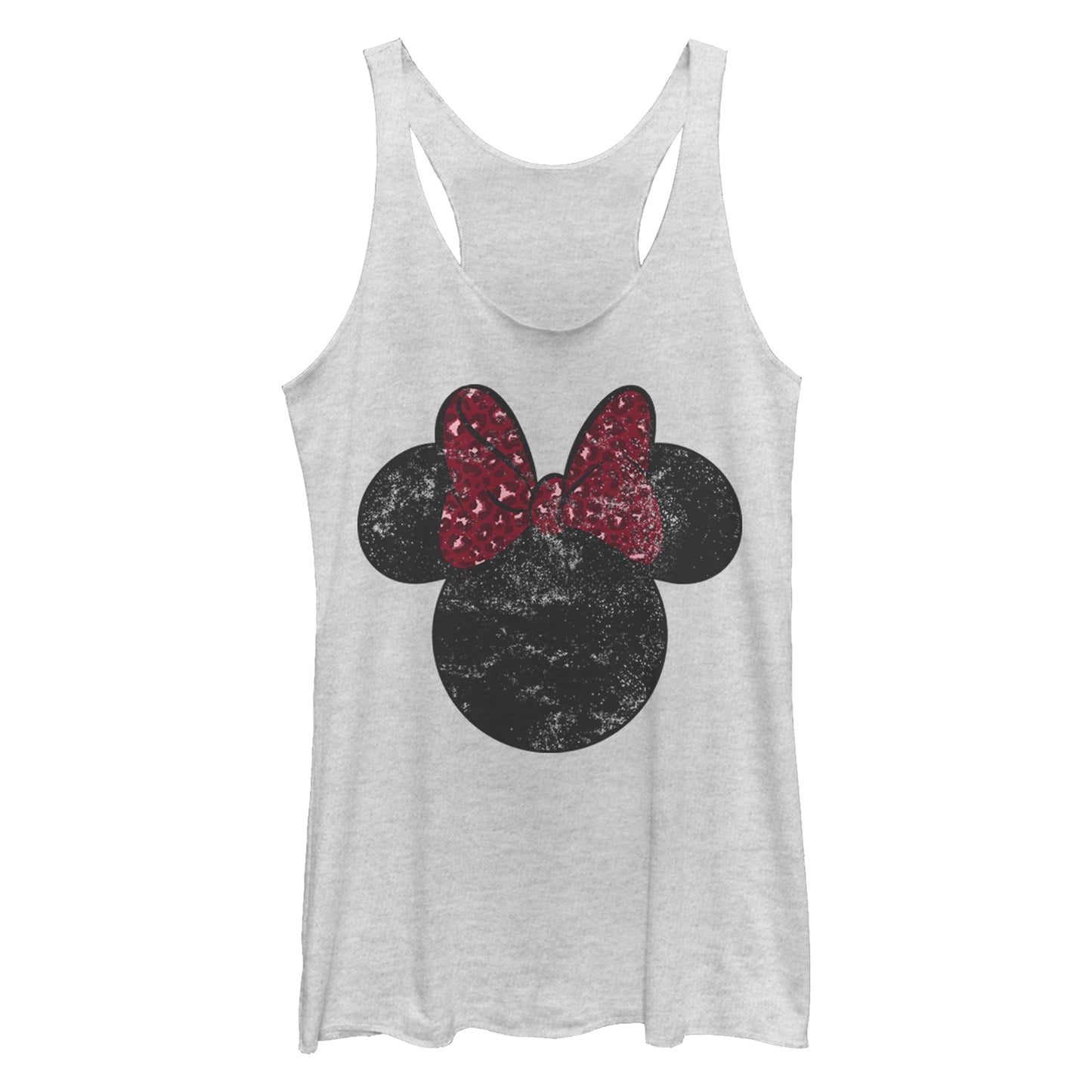 Disney Minnie Leopard Bow Juniors Tank Top Shirt