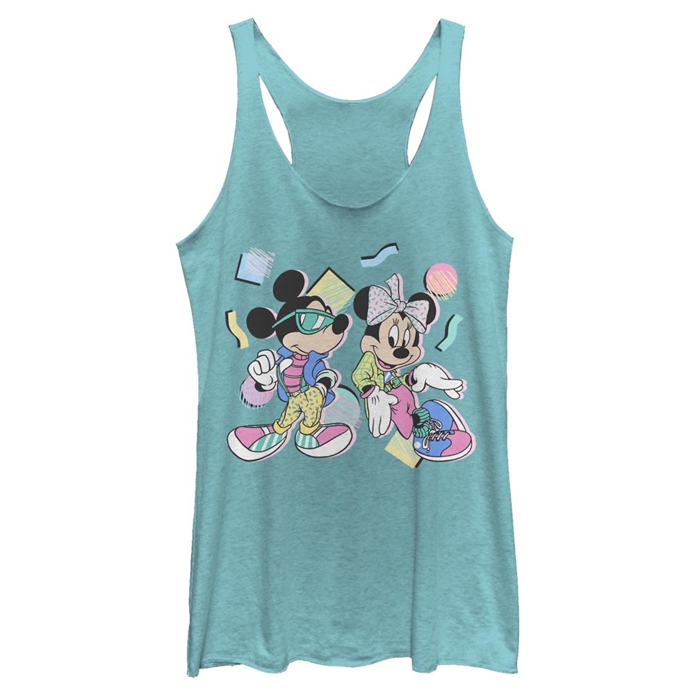 Disney 80s Minnie Mickey Juniors Tank Top Shirt
