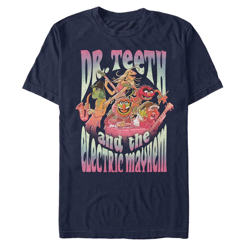 Disney Dr. Teeth Music Show Distressed Mens T Shirt