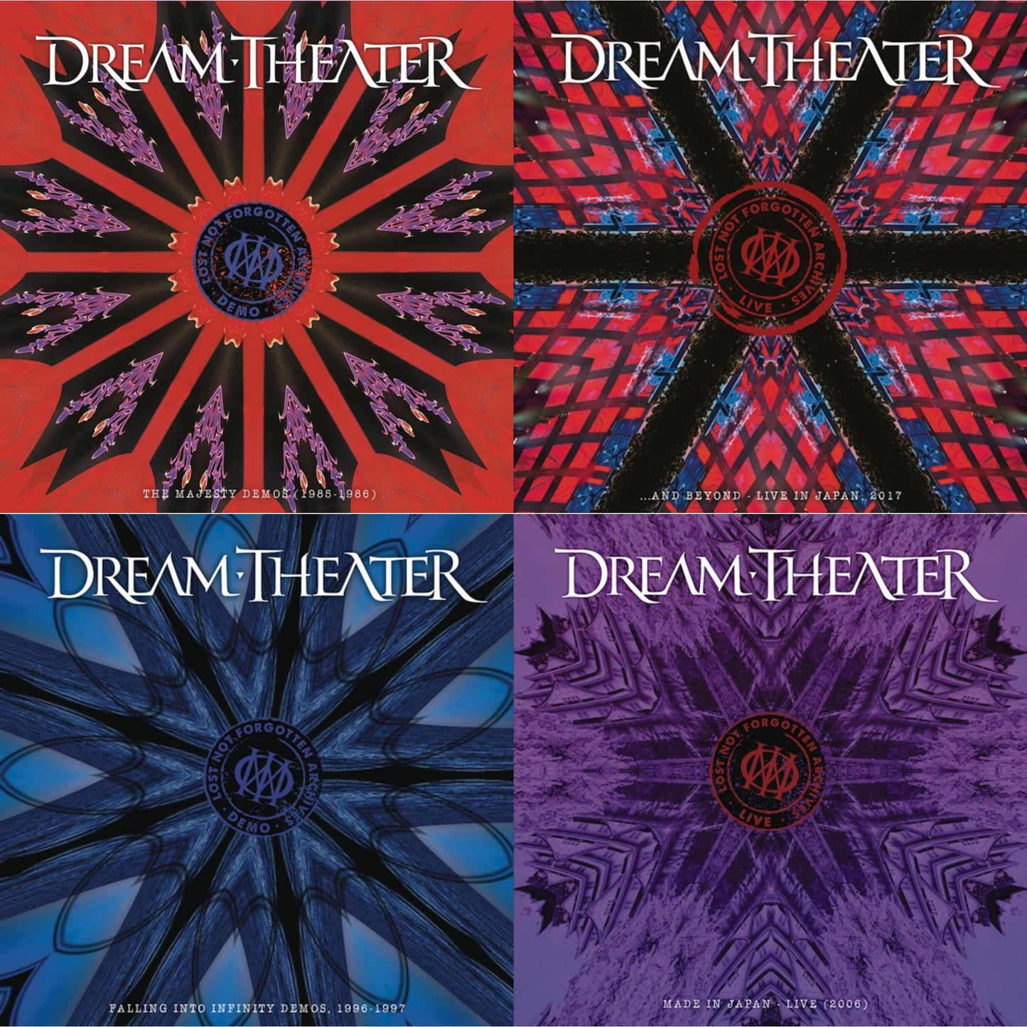 Dream Theater - Lost Not Forgotten Archives: The Majesty Demos (1985-1986) (2LP/CD) & Lost Not Forgotten Archives: ... & Beyond - Live In Japan, 2017 (2LP/CD) & Lost Not Forgotten Archives: Falling Into Infinity Demos, 1996-1997 (3LP/2CD/Sky Blue