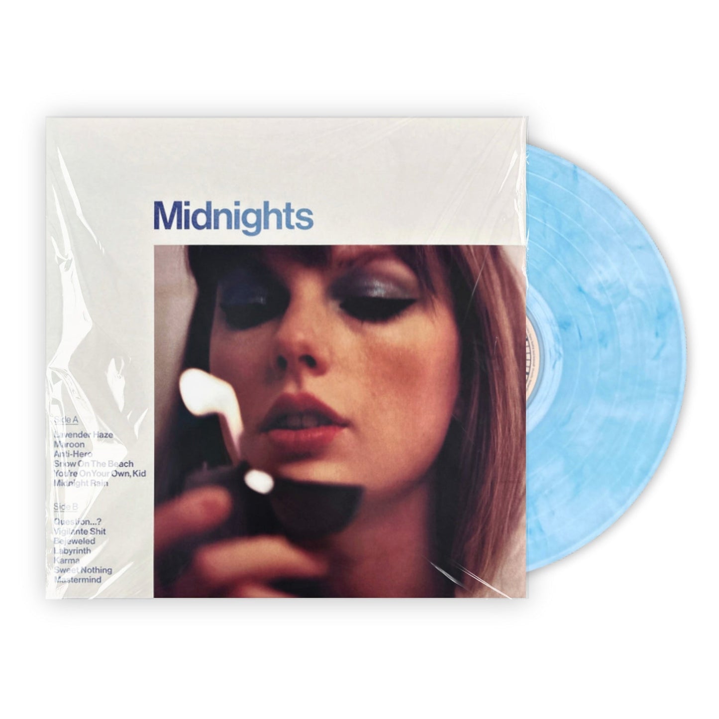 Taylor Swift - Evermore (Translucent Green Vinyl/2LP) & Midnights (X) (Moonstone Blue LP Vinyl)