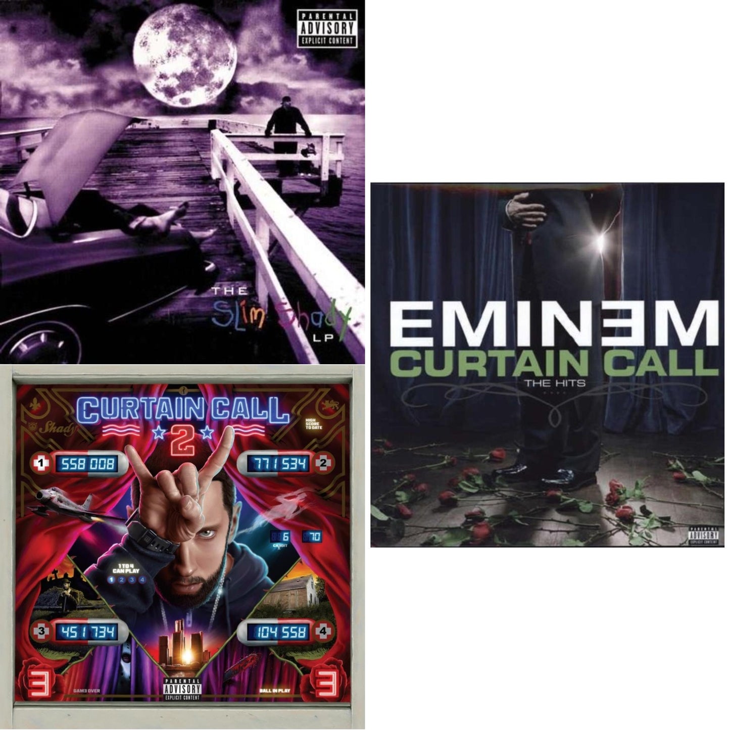 Eminem - Curtain Call 2 (2LP) & Curtain Call: Hits & Slim Shady LP