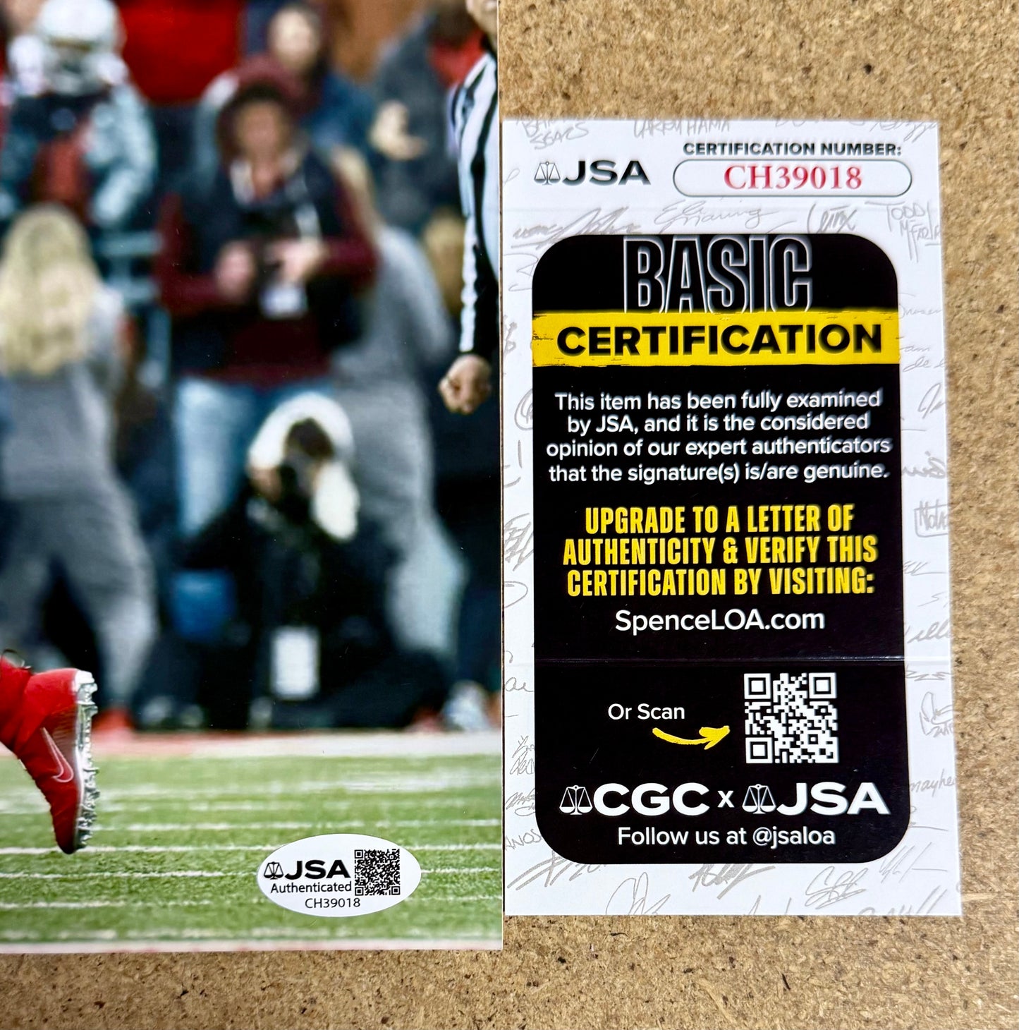 Will Howard National Champ 2025 QB Signed Ohio State 8X10 Photo With JSA COA