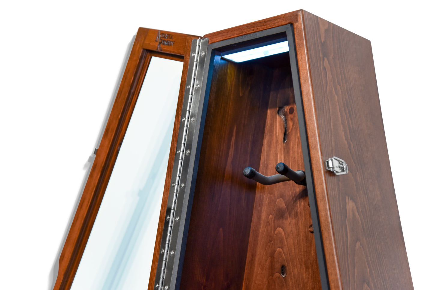 ClimaCase Triangle Humidor - 300 Year Old Reclaimed Wood with Boston Stain