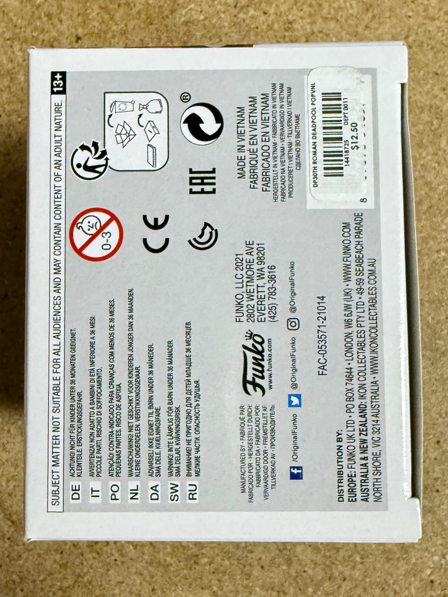 TJ Miller “Weasel” Signed Roman Senator Deadpool Funko Pop #779 With JSA COA