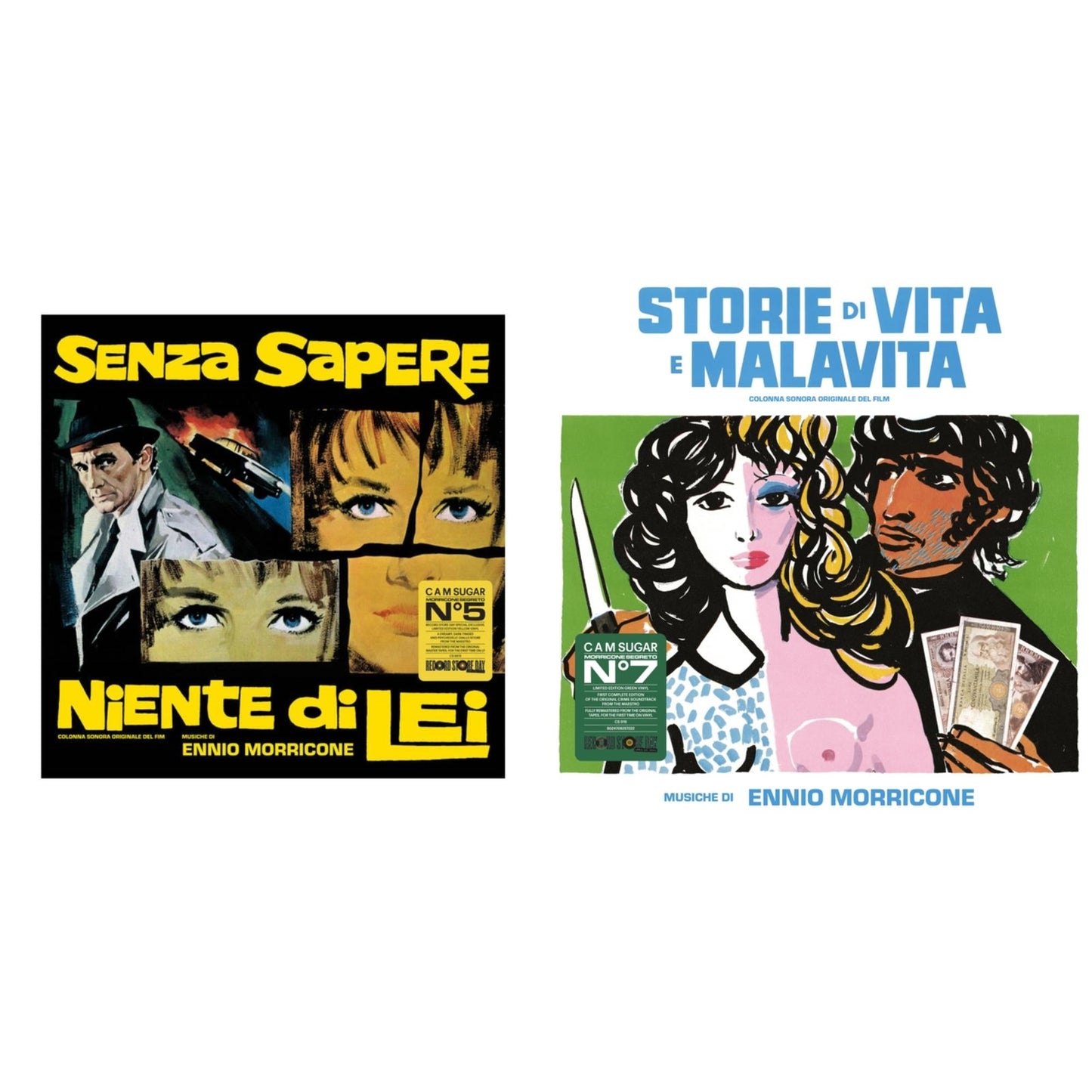 Senza Sapere Niente Di Lei (Yellow LP Vinyl) & Storie Di Vita E Malavita (Colonna Sonora Originale Del Film)