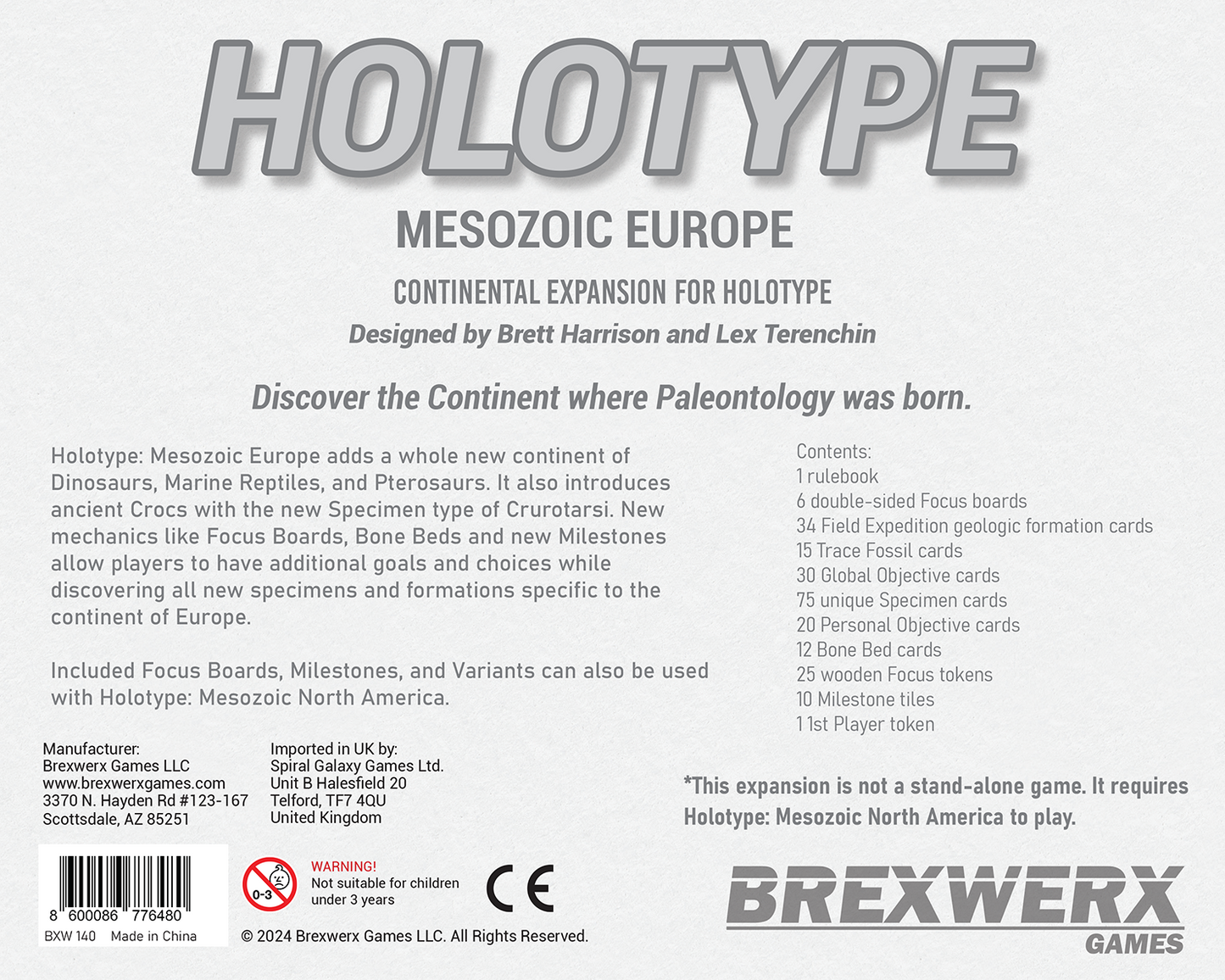 Holotype: Mesozoic Europe