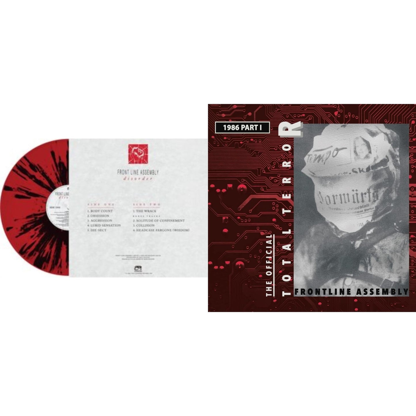Disorder (Red & Black Splatter LP Vinyl) & Total Terror Part I 1986 (Red Vinyl/2LP)