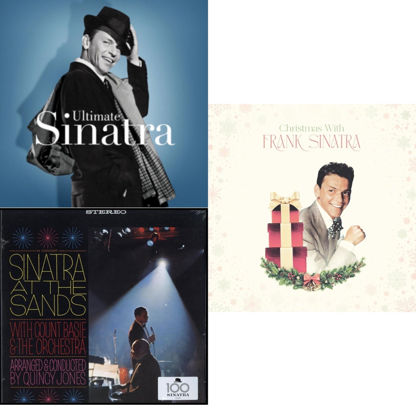 Christmas With Frank Sinatra (150G/Opaque White LP Vinyl) & Ultimate Sinatra & Sinatra At The Sands