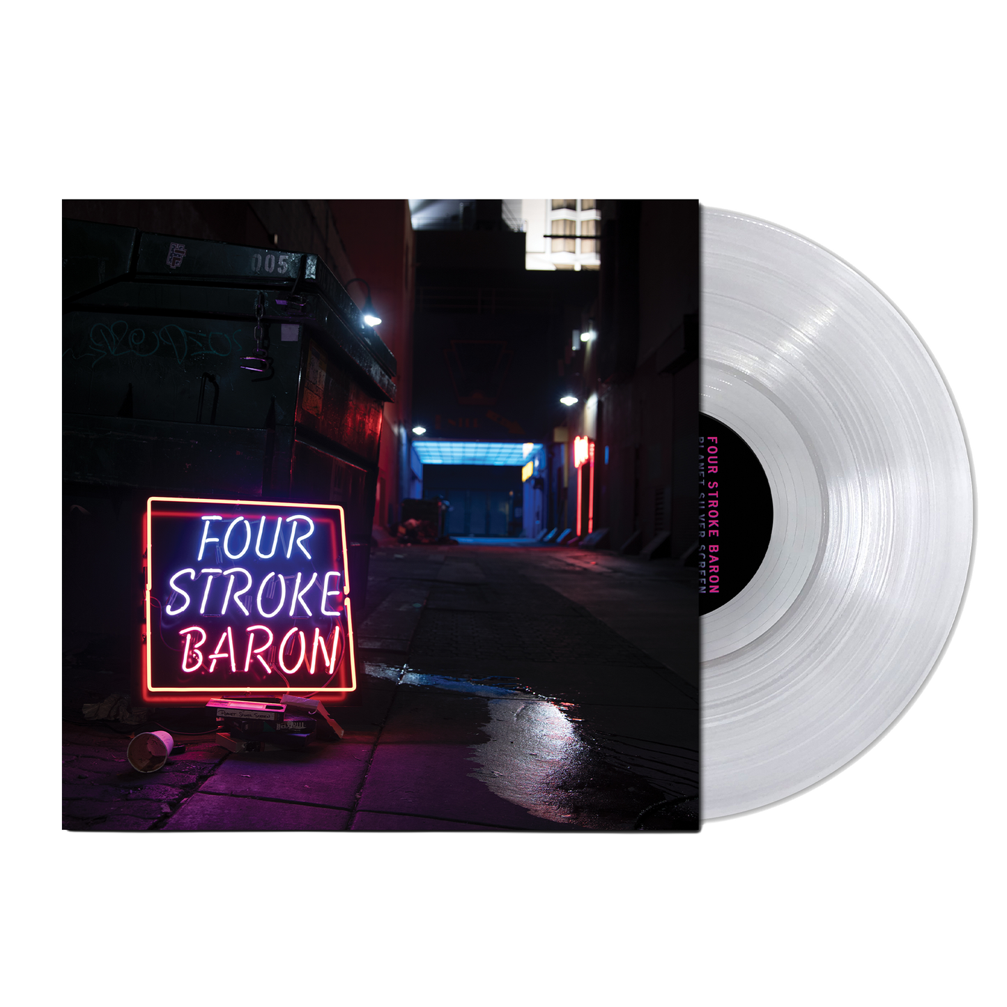 Four Stroke Baron - Planet Silver Screen on Clear Vinyl LP