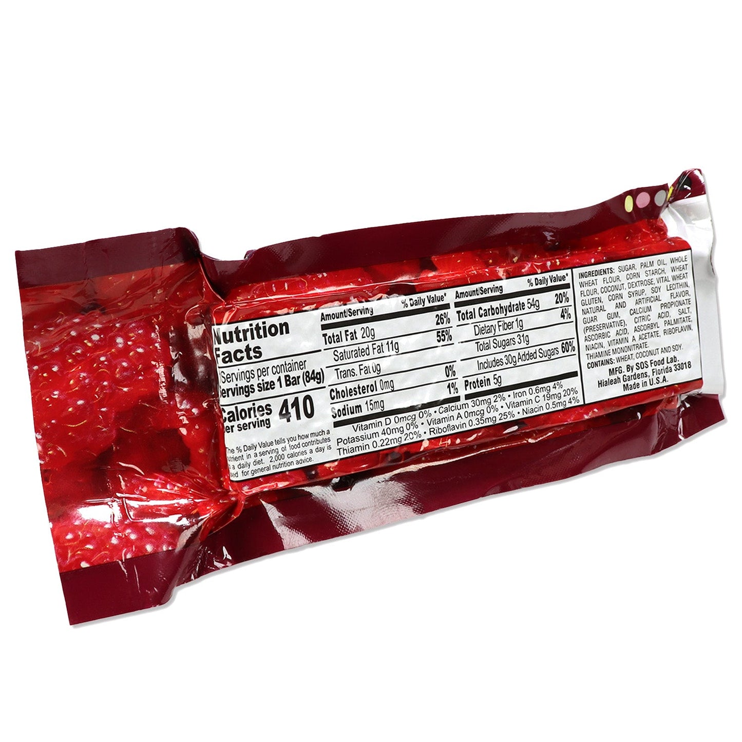 Millennium Energy Bar Raspberry 400 Calories
