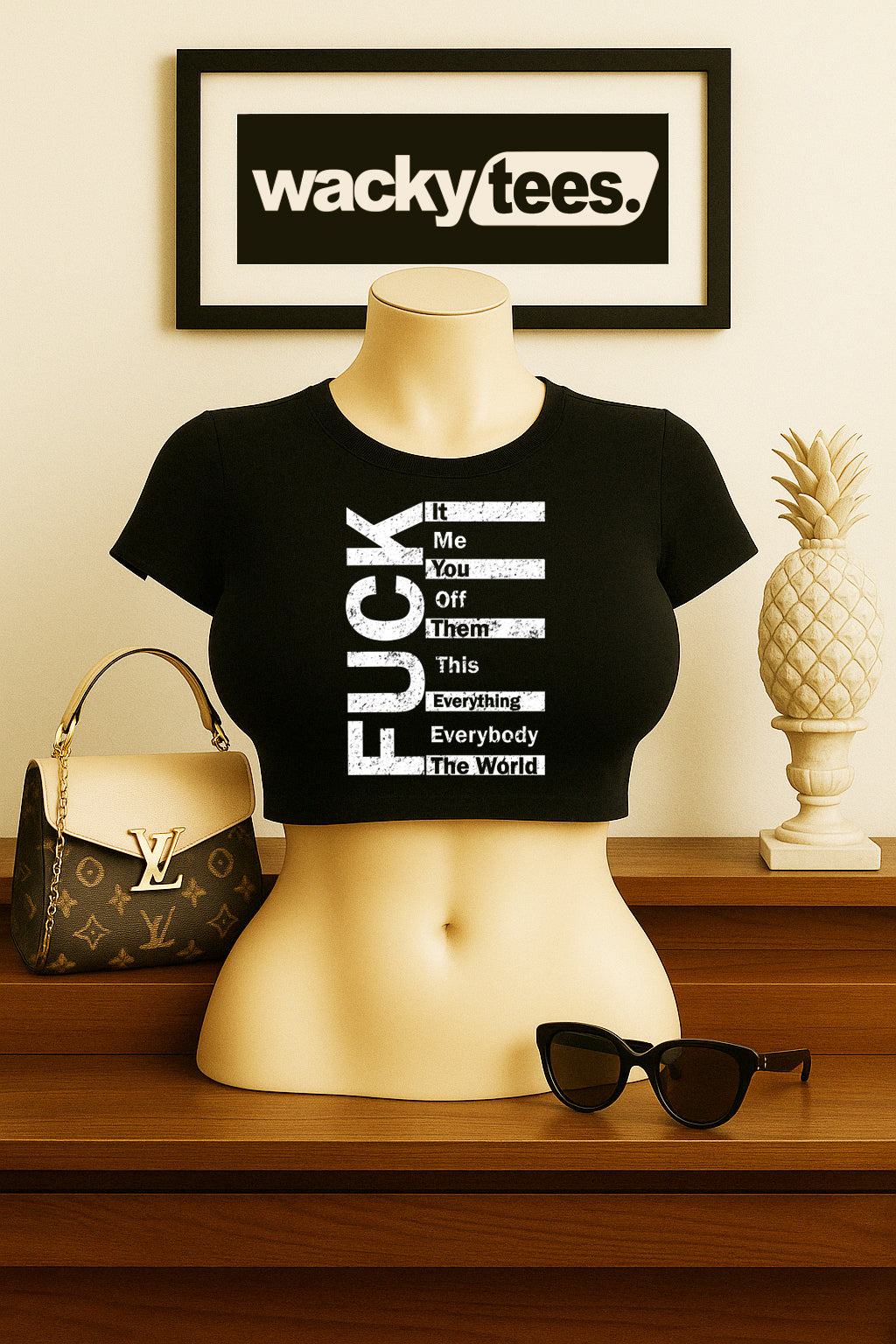F Word Fuck Swearing List Adult Humor Funny Graphic Tee Shirt