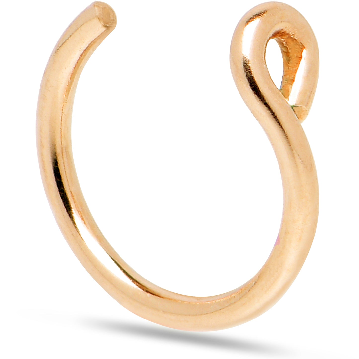 14k Yellow Gold Filled Fake Nose Ring