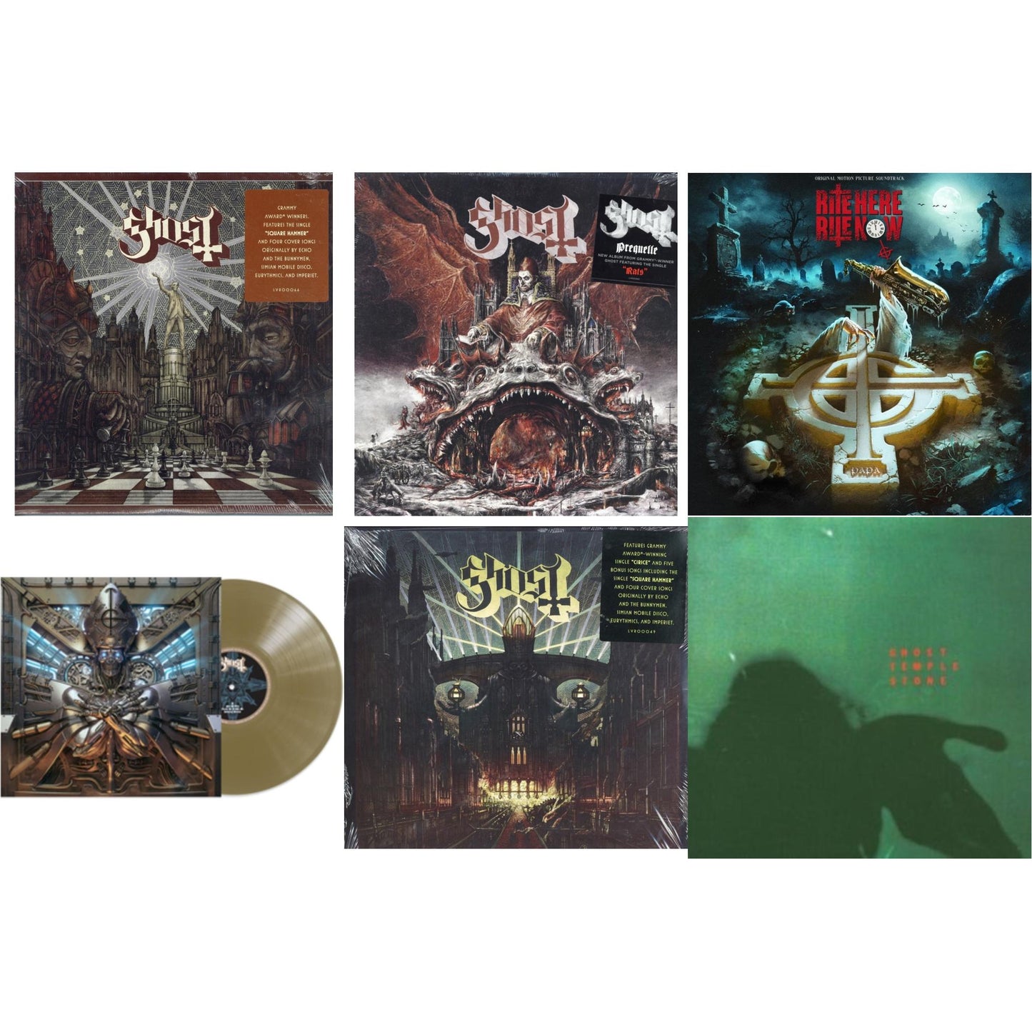 Temple Stone (Clear Green LP Vinyl) & Meliora (Deluxe Edition) & Popestar & Prequelle (LP) & Phantomime (Gold LP Vinyl) & Rite Here Rite Now (Ost) (2LP)